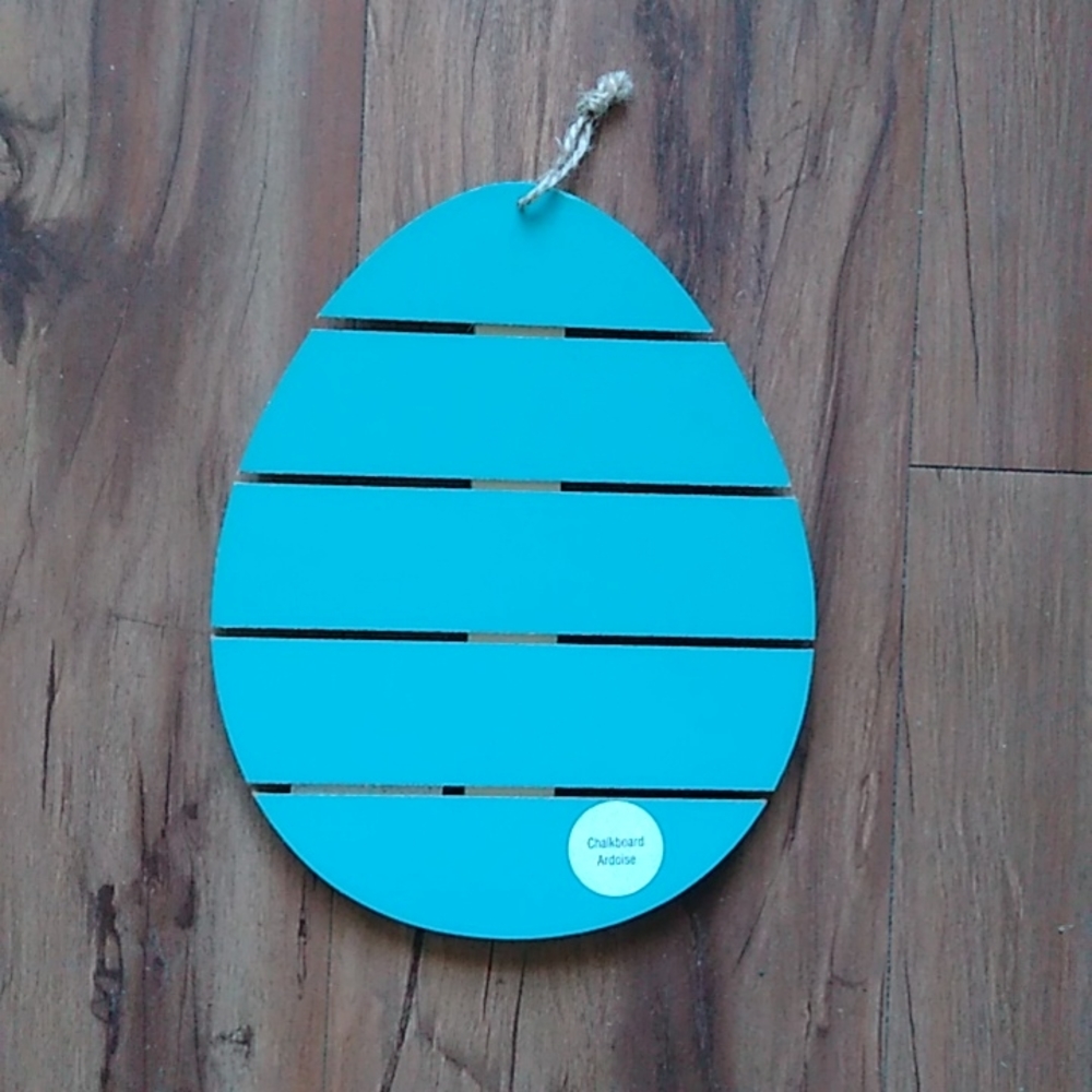 Egg Shaped Wooden Chalkboard